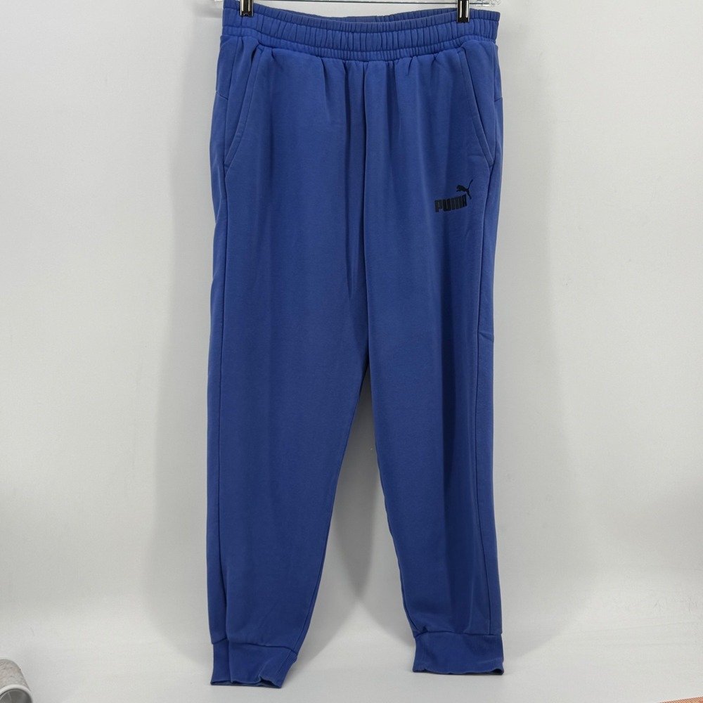 Puma  Fleece Lined Jogger Sweatpants Royal Blue Large 673993-92